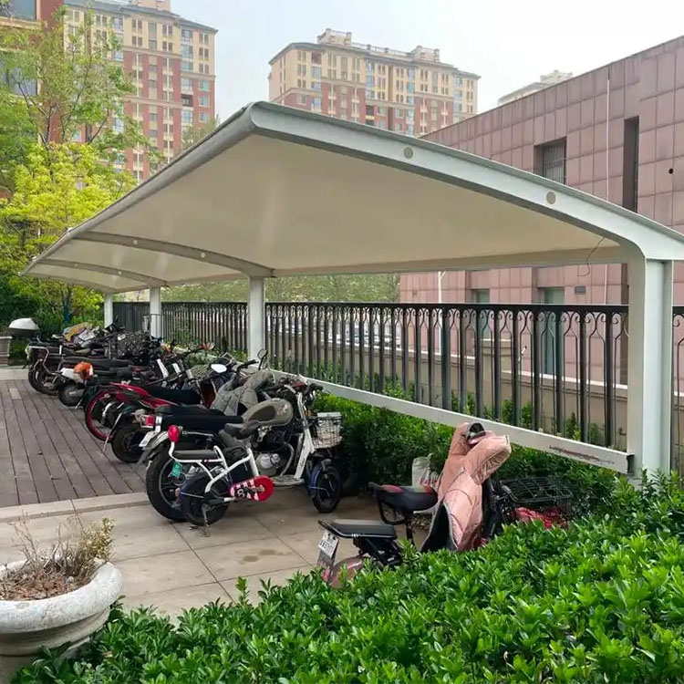 米林县膜结构电动车棚